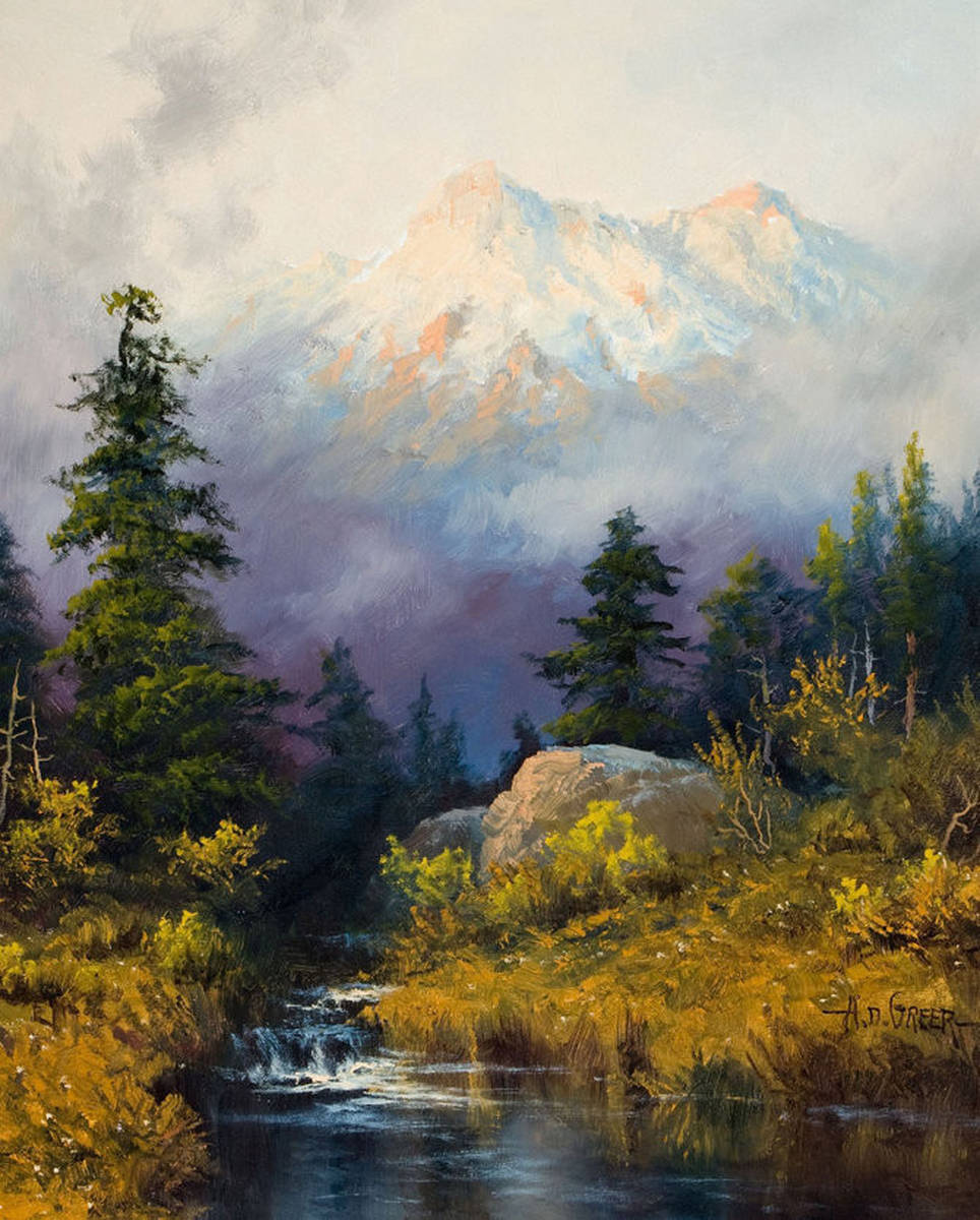自然与诗意 A.D. Greer风景油画作品欣赏